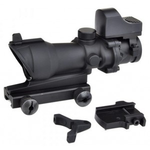 Прицел оптический AIM-O ACOG 4×32 Scope + Mini Red Dot Black AO5317-BK